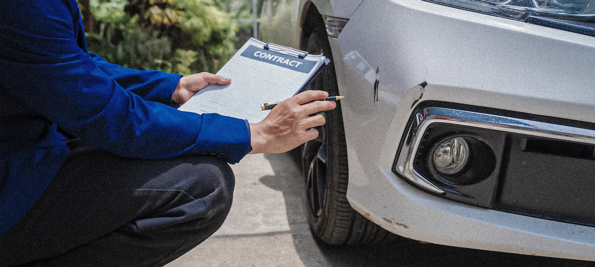 Professional vehicle damage inspection